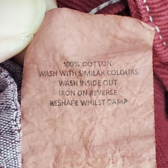 Nasty Gal Collection Womens Jeans Size 9 Cropped Denim Cranberry Red - Picture 12 of 12